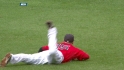 Pedroia's leaping grab