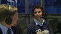Hedges visits the booth