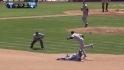 Padres fan one, nab one