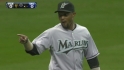 Bonifacio's leaping catch