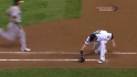 Olivo's strong throw