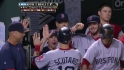 Scutaro scores on balk