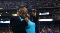 Aretha Franklin sings the anthem