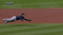 Hairston's diving grab