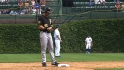 Brown on Jones at first base