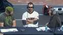 Vogelsong and Sanchez at FanFest