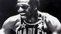 The Harlem Globetrotters play an exhibition game at the Stadium in 1964