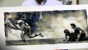Rick Monday prevents two protesters from lighting the US Flag on fire