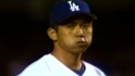Hideo Nomo brings the heat, striking out 17 Marlins in 1996