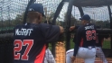 Justice, McGriff at Braves camp