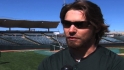 Reddick fitting in with A's