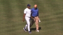 Marmol exits with hand cramp