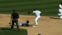 Dodgers turn double play