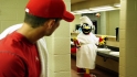 Someone is leaving feathers in the locker room shower.