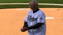 Coleman's first pitch