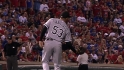 Santiago's first career save