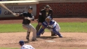 Aoki singles in first start