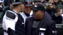 Umpires delay game