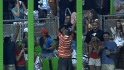 Fan catches Infante's homer
