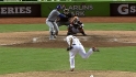 Bell's first Marlins save