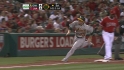 Weeks' RBI double