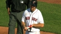 Youkilis leaves the game