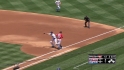 Moore first career at-bat