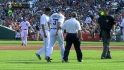 Scherzer hit by comebacker
