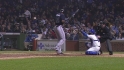 Heyward hit by pitch