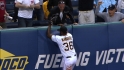 Navarro's over-the-wall catch