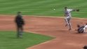 Barney, LaHair turn double play