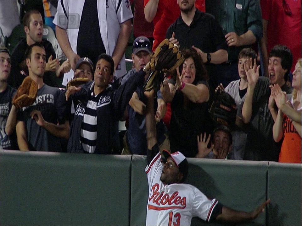 5/15/12: Curtis Granderson drills a two-run home run to left field, bringing the Yankees within two runs in the seventh