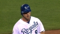 Moustakas' three extra-base hits