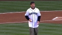 Edgar's first pitch