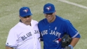 Romero's dad throws first pitch