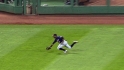 Span's acrobatic catch