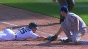 Perez picks off Raburn at first