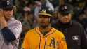 Crisp's three-hit game