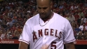 Pujols shaken up
