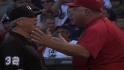 Scioscia argues, protests game