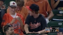Lucky fan gets interviewed
