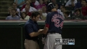 Middlebrooks exits after HBP
