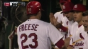 HR de dos carreras de Freese contra Saunders