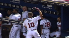 Chipper's milestone game backs Medlen's shutout