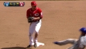 Valdez starts a double play