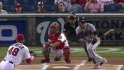 Prado's leadoff double