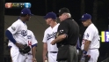 Billingsley exits with injury