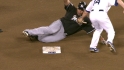 Victorino throws out Lee