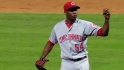 Chapman on his blazing fastball