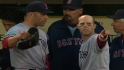 Aceves, Pedroia exchange words